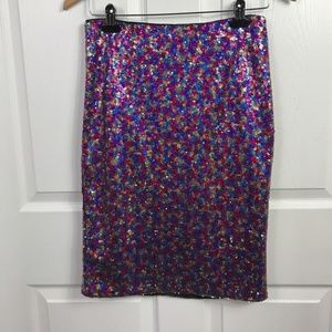 SKIES ARE BLUE Stitch Fix Multi-Color Sequined